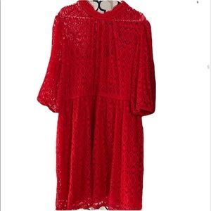 Red lane Bryant lace dress 20P NWT